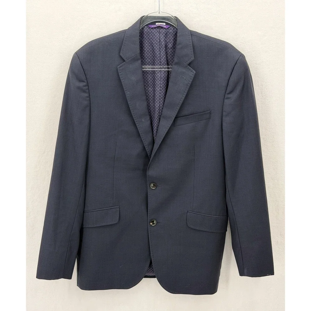 Ted Baker Suit Jacket Mens 42R Navy Wool Endurance Jones CT Blazer Business Work
